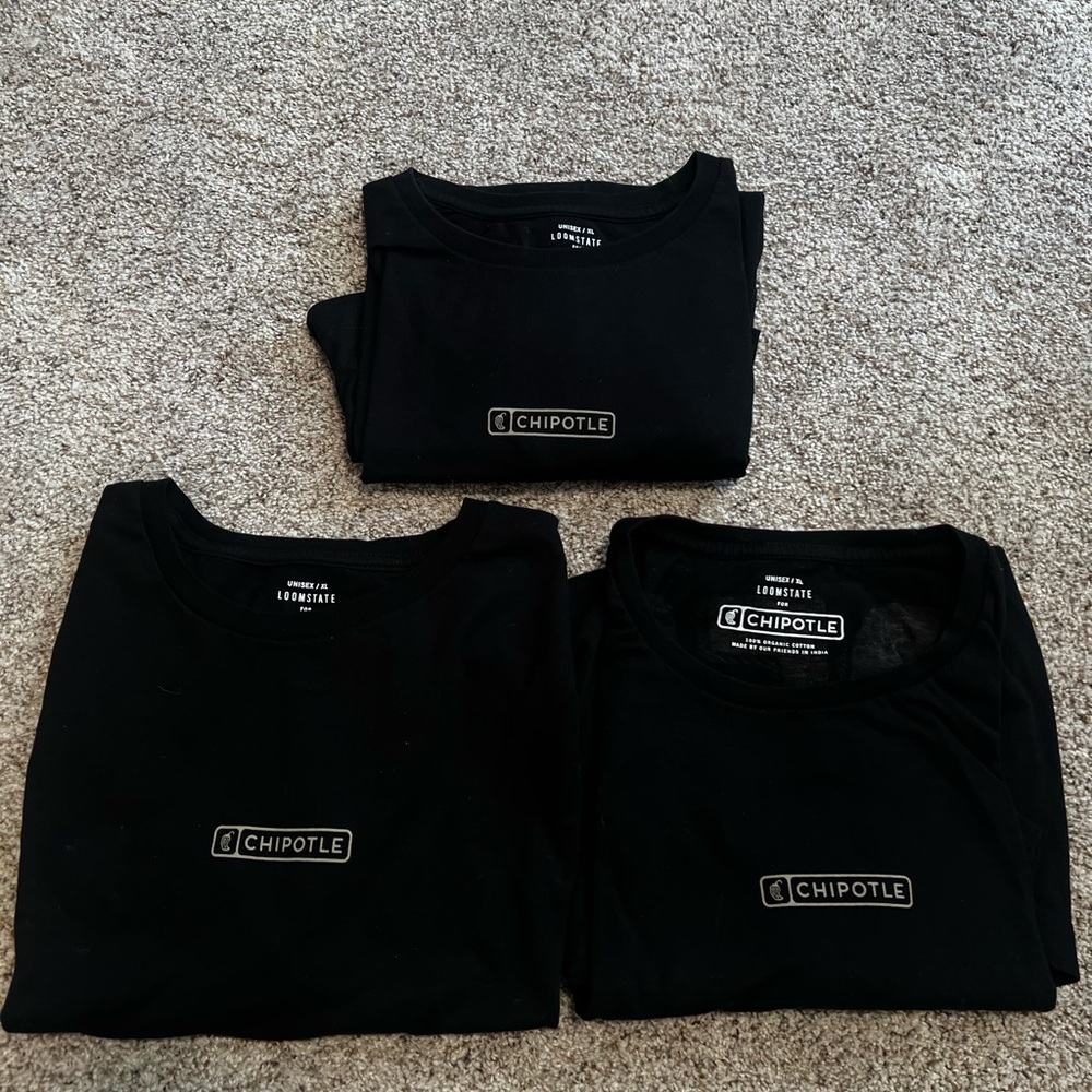 L/XL Black chipotle Shirts